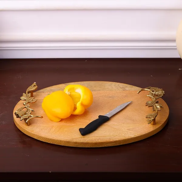 Light_Brown_Oval_Wooden_Trays_With_Handcrafted_Gold_Casting_Handles_(38L_X_26W_X_4H_Cm)