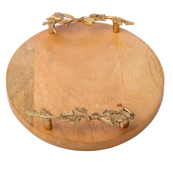 Light_Brown_Oval_Wooden_Trays_With_Handcrafted_Gold_Casting_Handles_(38L_X_26W_X_4H_Cm)