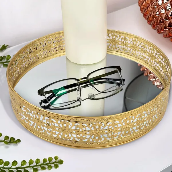 Gold_Plated_Metal_Round_Glass_Mirror_Vanitytray_(25L_X_25W_X_6H_Cm)