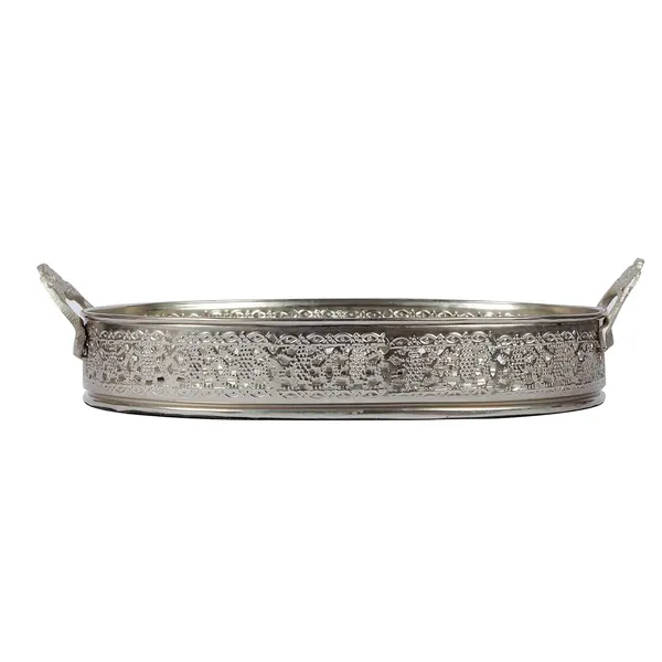 Silver_Plated_Oval_Glass_Mirror_Serving_Tray_With_Handmade_Handles_(26L_X_17W_X_6H_Cm)