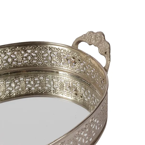 Silver_Plated_Oval_Glass_Mirror_Serving_Tray_With_Handmade_Handles_(26L_X_17W_X_6H_Cm)