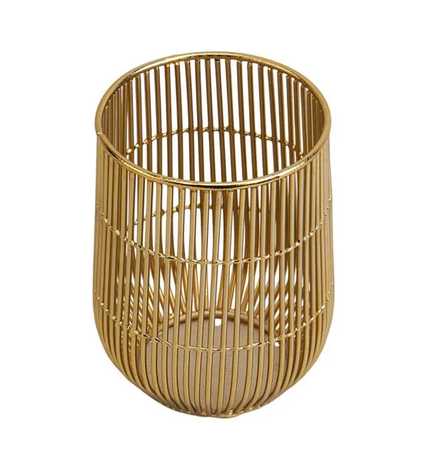 Golden_Metal_Wire_Pen_Pencil_Holder_For_Desk_(7.5D_X_7.5W_X_10.5H_Cm)