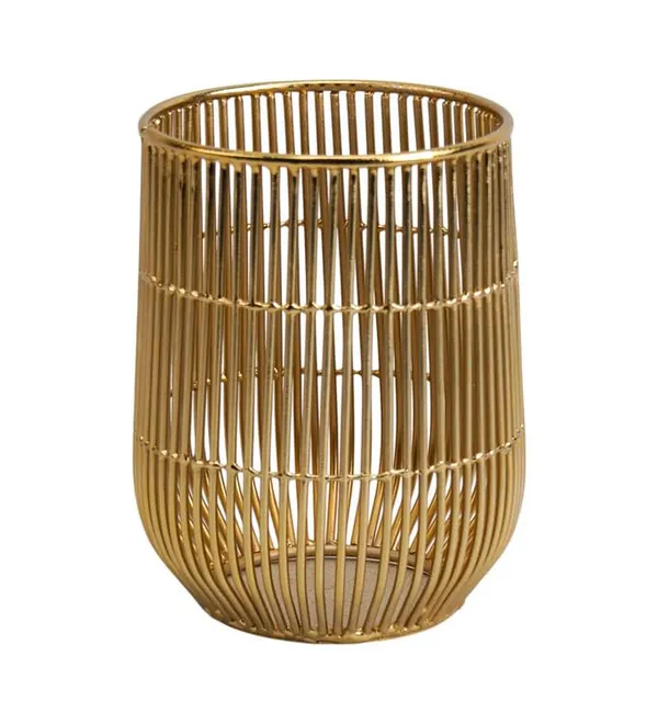 Golden_Metal_Wire_Pen_Pencil_Holder_For_Desk_(7.5D_X_7.5W_X_10.5H_Cm)