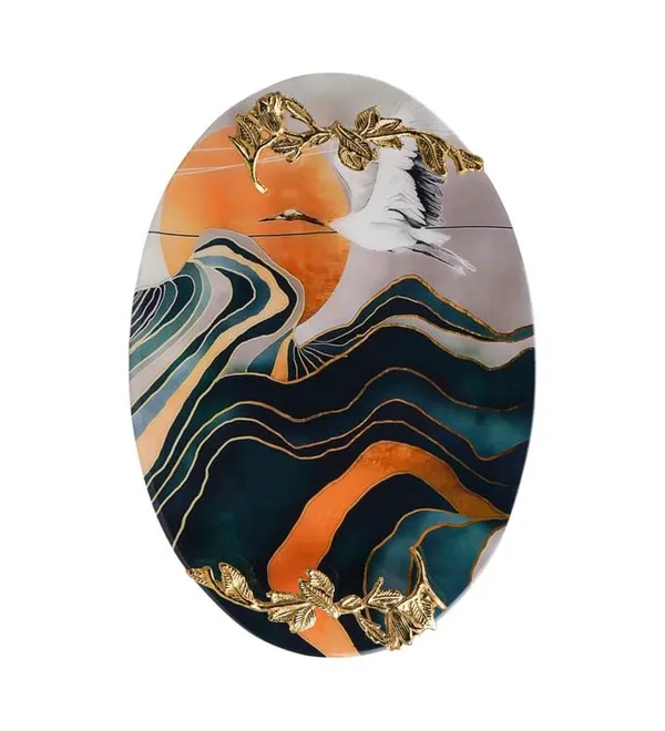 Multicolor_Oval_Mango_Wooden_Natural_Finish_With_Handcrafted_Gold_Casting_Handles_Decorative_Serving_Tray_(38L_X_26W_X_4H_Cm)