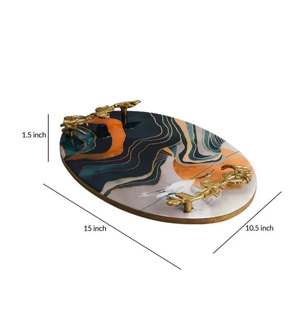 Multicolor_Oval_Mango_Wooden_Natural_Finish_With_Handcrafted_Gold_Casting_Handles_Decorative_Serving_Tray_(38L_X_26W_X_4H_Cm)