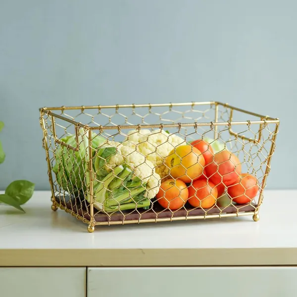 Gold_Wire_Wood_Base_Storage_Organizer_(30_X_23_X_15_Cm)