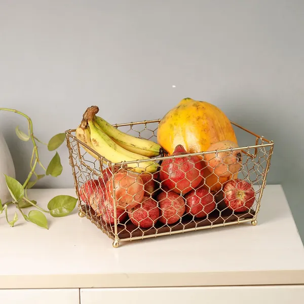 Gold_Wire_Wood_Base_Storage_Organizer_(30_X_23_X_15_Cm)