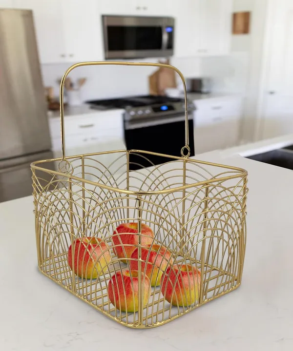 Gold_Finish_Decorative_Metal_Wire_Storage_Basket_With_Handle_(25D_X_15W_X_17H_Cm)