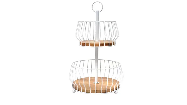 White_Metal_Wood_2_Tier_Basket_Countertop_(25D_X_25W_X_48H_Cm)