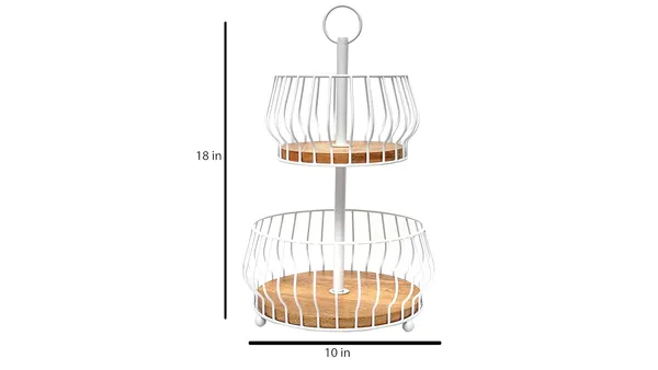 White_Metal_Wood_2_Tier_Basket_Countertop_(25D_X_25W_X_48H_Cm)