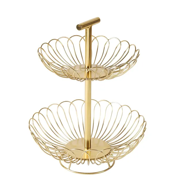 Golden_Metal_Multifunctional_2_Tier_Decorative_Countertop_Storage_Basket_(‎29.21_X_29.21_X_36.83_Cm)