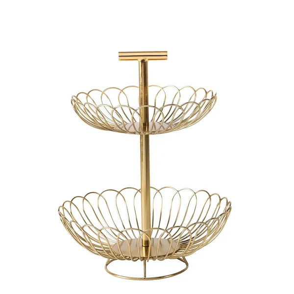Golden_Metal_Multifunctional_2_Tier_Decorative_Countertop_Storage_Basket_(‎29.21_X_29.21_X_36.83_Cm)
