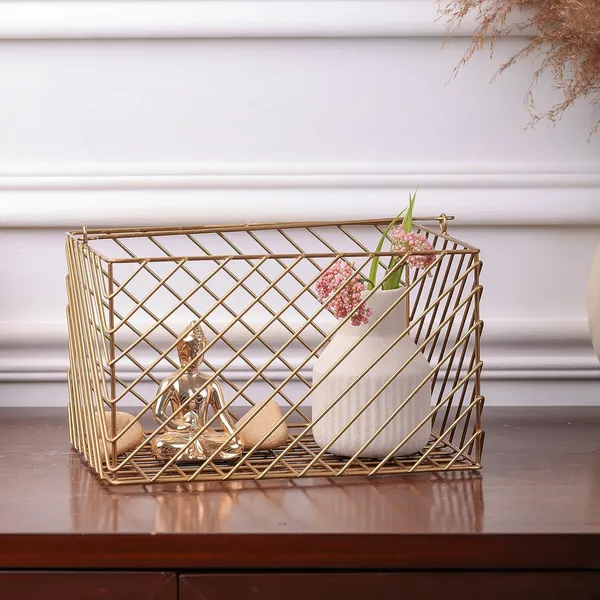 Gold_Plated_Square_Wire_Metal_Basket_With_Handle_(20D_X_26W_X_17H_Cm)