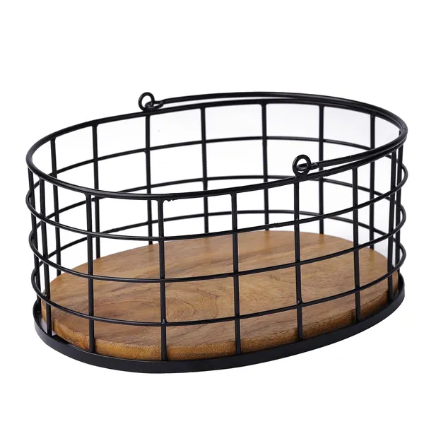 Black_Metal_Oval_Shape_Long_Handle_Wire_Basket_With_Wooden_Base_(27L_X_21W_X_13H_Cm)