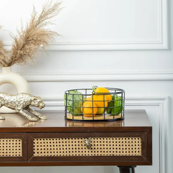 Black_Metal_Oval_Shape_Long_Handle_Wire_Basket_With_Wooden_Base_(27L_X_21W_X_13H_Cm)