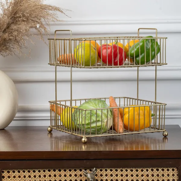 Gold_Finish_Metal_Wire_2_Tier_Decorative_Basket_(26D_X_26W_X_29H_Cm)
