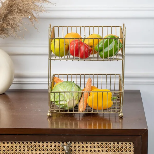 Gold_Finish_Metal_Wire_2_Tier_Decorative_Basket_(26D_X_26W_X_29H_Cm)