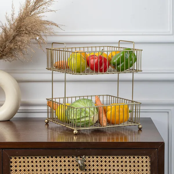 Gold_Finish_Metal_Wire_2_Tier_Decorative_Basket_(26D_X_26W_X_29H_Cm)