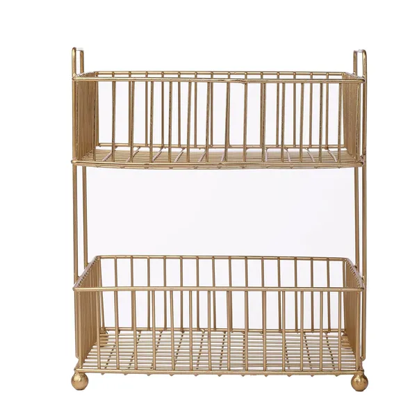 Gold_Finish_Metal_Wire_2_Tier_Decorative_Basket_(26D_X_26W_X_29H_Cm)