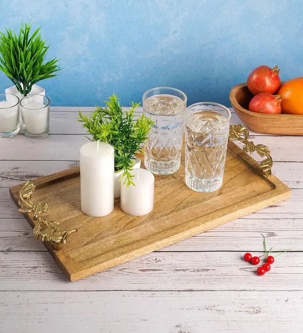 Golden_Decorative_Mango_Wood_Rectangular_Serving_Tray_With_Gold_Leaf_Handles_(42L_X_22W_X_8H_Cm)