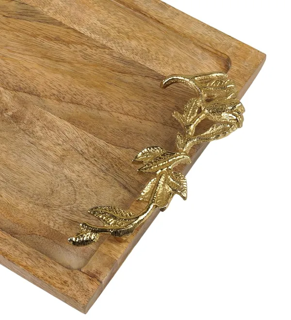 Golden_Decorative_Mango_Wood_Rectangular_Serving_Tray_With_Gold_Leaf_Handles_(42L_X_22W_X_8H_Cm)