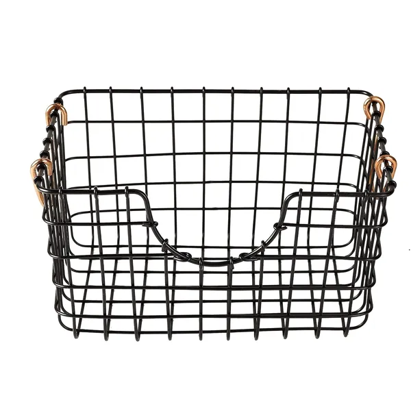 Black_Metal_Wire_Storage_Basket_With_Copper_Handle_(54.8D_X_74.2W_X_41.9H_Cm)