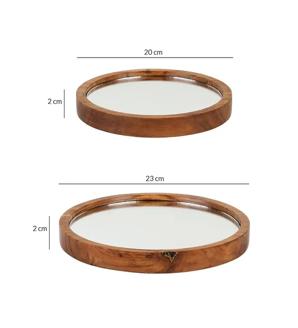 Brown_Round_Mirror_Vanity_Tray_Set_With_Wood_Frame_(25L_X_25W_X_4H_Cm)