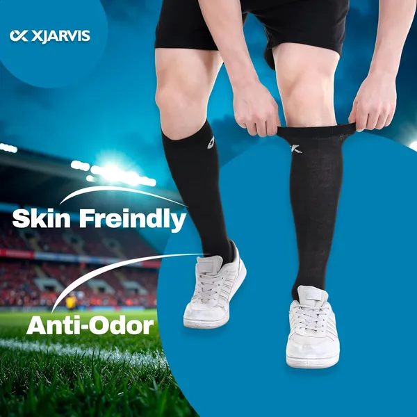 Pack_Of_3_Black_Long_Knee-High_Macao_Sports_Socks_For_Men_&_Women