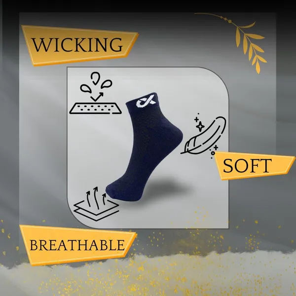Multicolor_Ankle_Length_Cotton_Socks_For_Men_&_Women_(Pack_Of_12)