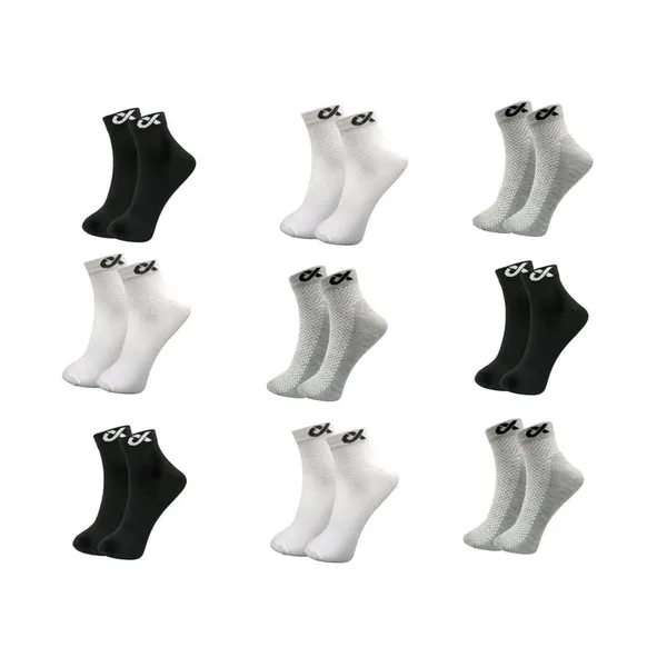 Pack_Of_9_Multicolor_Ankle_Length_Lyon_Cotton_Socks_For_Men_&_Women