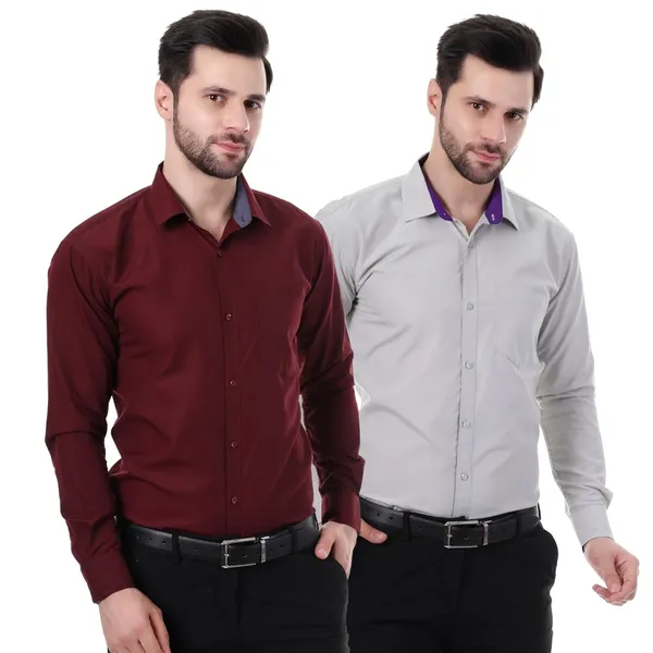 Multicolor_Austin_Regular_Fit_Cotton_Blend_Formal_Shirt_With_Pocket_For_Men