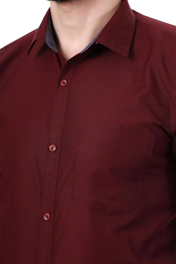 Maroon_Austin_Regular_Fit_Cotton_Blend_Formal_Shirt_With_Pocket_For_Men