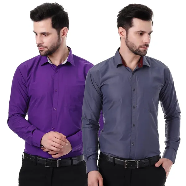 Multicolor_Austin_Regular_Fit_Cotton_Blend_Formal_Shirt_With_Pocket_For_Men_(Pack_Of_2)