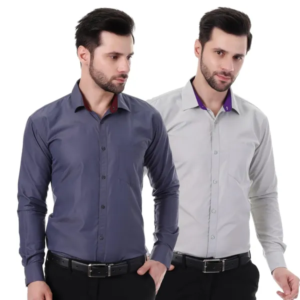 Slate_Blue_&_Slate_Grey_Austin_Regular_Fit_Cotton_Blend_Formal_Shirt_With_Pocket_For_Men_(Pack_Of_2)