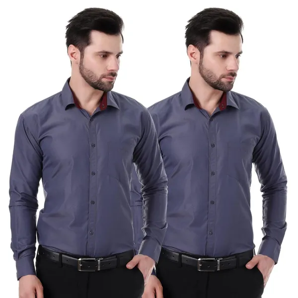 Slate_Blue_Austin_Regular_Fit_Cotton_Blend_Formal_Shirt_With_Pocket_For_Men_(Pack_Of_2)