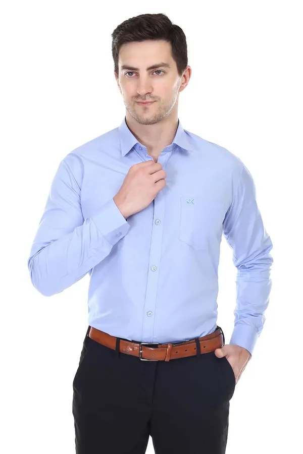 Blue_Clifton_Cotton_Blend_Shirt_Formal_Shirt_With_Pocket_For_Men