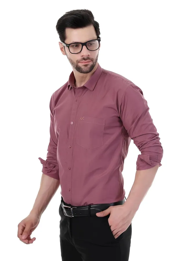 Peach_Pink_Clifton_Cotton_Blend_Shirt_Formal_Shirt_With_Pocket_For_Men