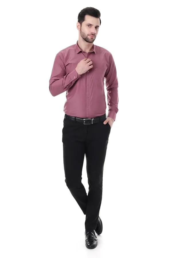 Peach_Pink_Clifton_Cotton_Blend_Shirt_Formal_Shirt_With_Pocket_For_Men