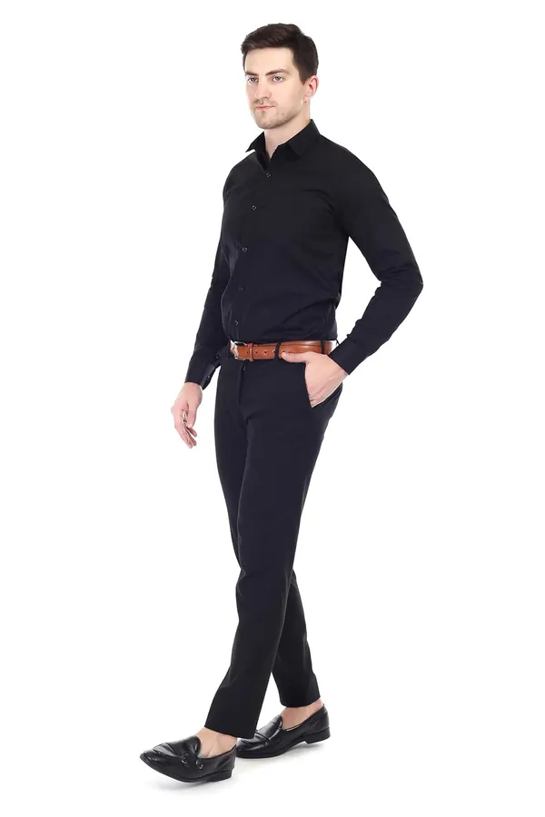 Black_&_White_Ozark_Cotton_Slim_Fit_Formal_Shirt_With_Pocket_For_Men