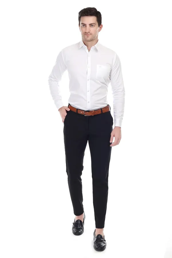 White_Ozark_Cotton_Slim_Fit_Formal_Shirt_With_Pocket_For_Men
