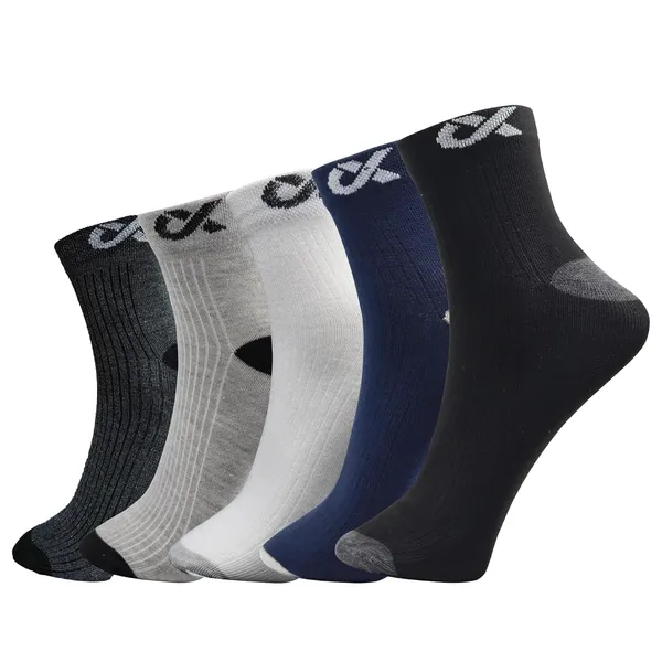 Pack_Of_5_Multicolor_Ankle_Length_Cotton_Socks_For_Men_&_Women