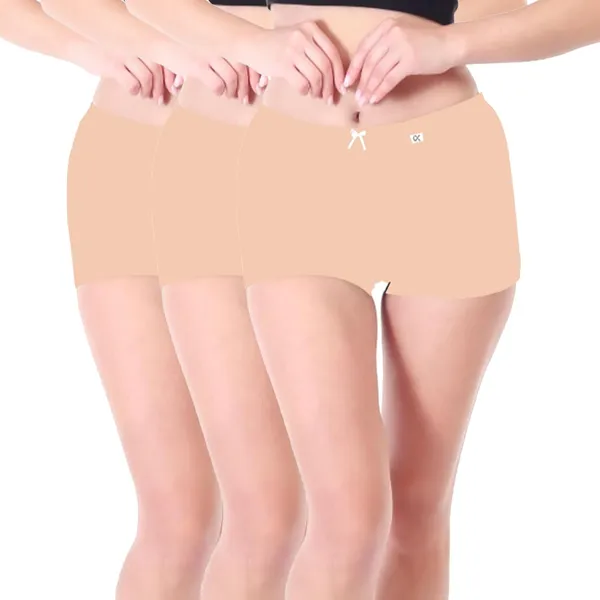 Pack_Of_3_Skin_High_Coverage_Super_Combed_Cotton_Stretch_Mid_Waist_Boy_Shorts_For_Women