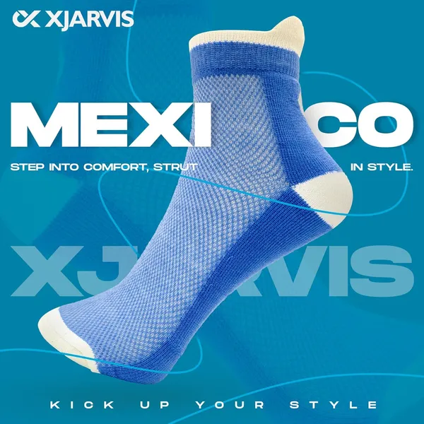 Multicolor_Half_Terry_Cushioned_Sole_Mexico_Ankle_Socks_For_Women_(Pack_Of_3)
