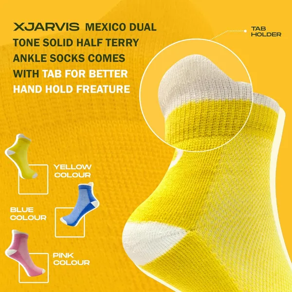Multicolor_Half_Terry_Cushioned_Sole_Mexico_Ankle_Socks_For_Women_(Pack_Of_9)