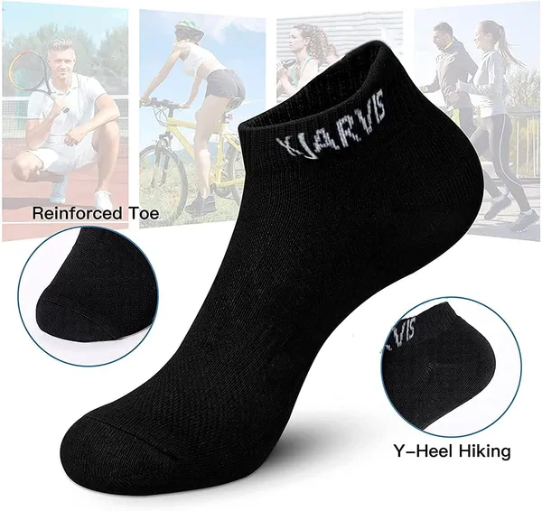 Multicolor_Cushioned_Half_Terry_Ankle_Length_Socks_For_Men_&_Women_(Pack_Of_12)