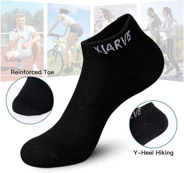 Multicolor_Cushioned_Half_Terry_Ankle_Length_Socks_For_Men_&_Women_(Pack_Of_5)