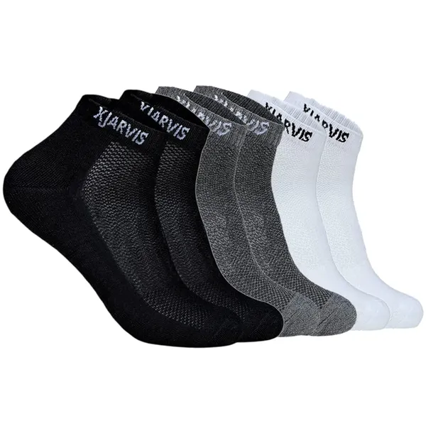 Multicolor_Ankle_Length_Half_Terry_Cotton_Socks_Men_&_Women_(Pack_Of_3)