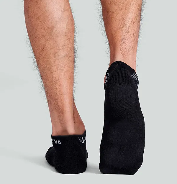 Black_Cushioned_Half_Terry_Ankle_Length_Socks_For_Men_&_Women_(Pack_Of_10)