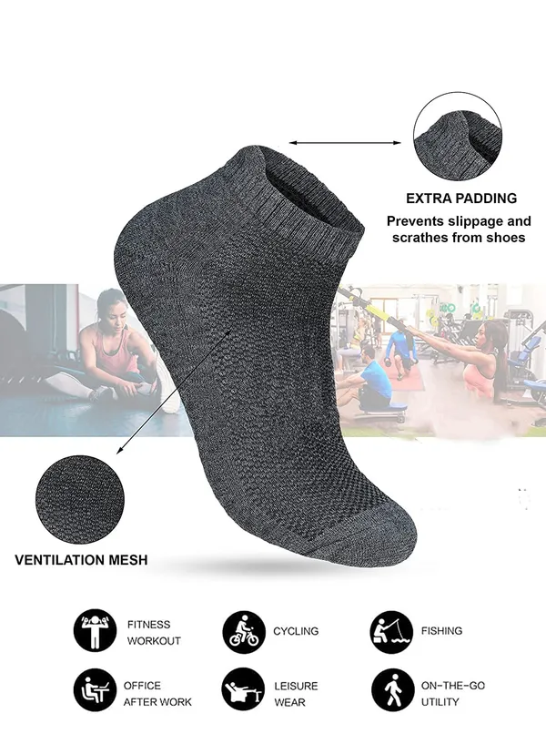 Ankle_Length_Cotton_Bamboo_Socks_For_Men_&_Women_(Pack_Of_10)