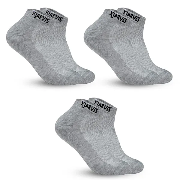 Grey_Cushioned_Half_Terry_Ankle_Length_Socks_For_Men_&_Women_(Pack_Of_3)